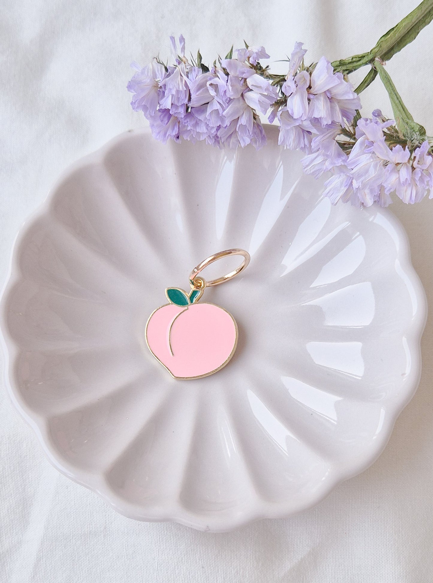 Peach Large Stitch Marker