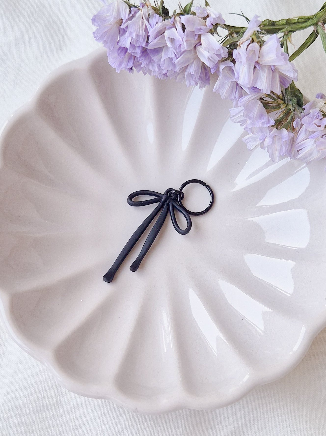 Bow Black Stitch Marker
