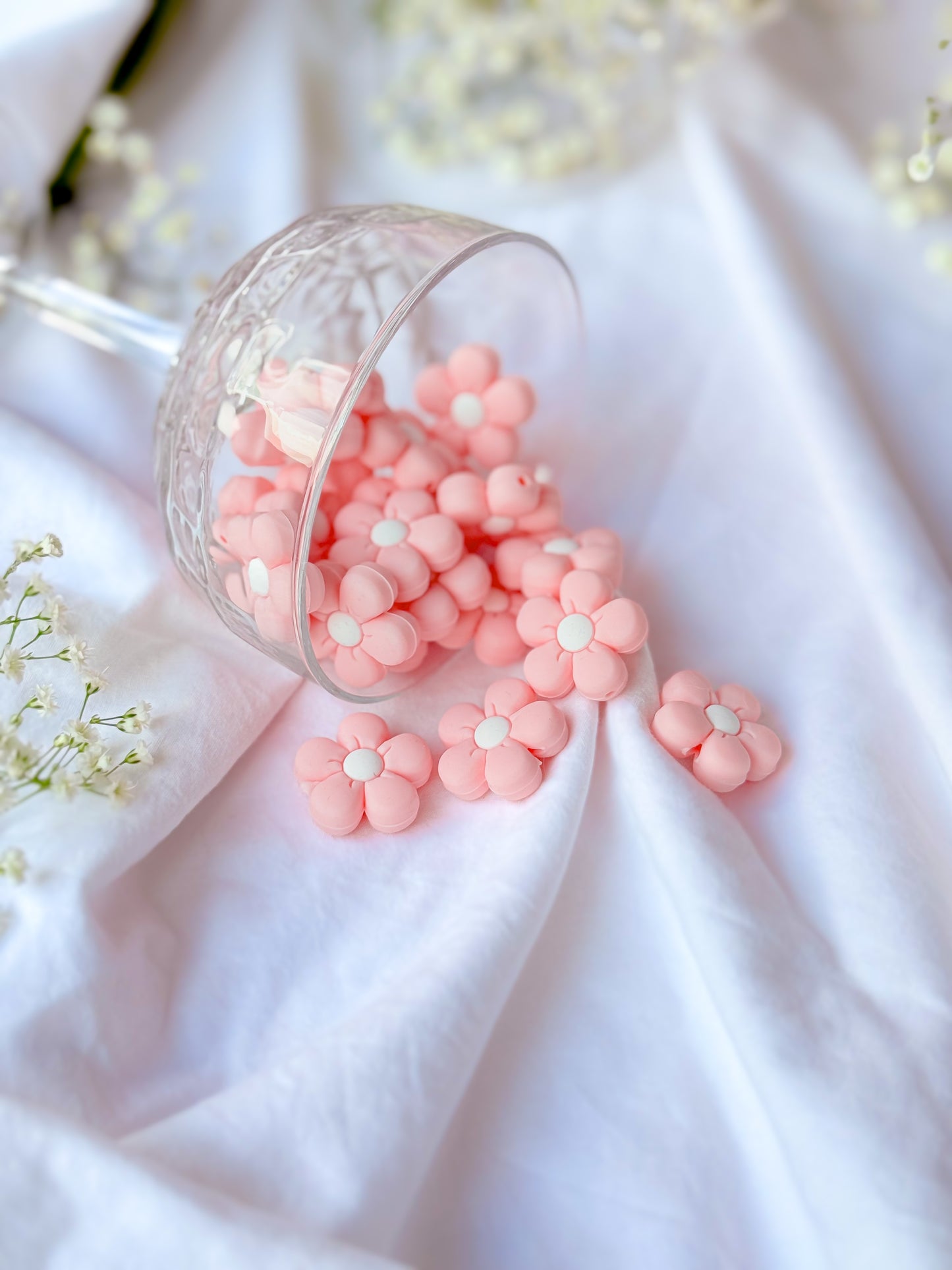 Flower Mask Stopper Pink