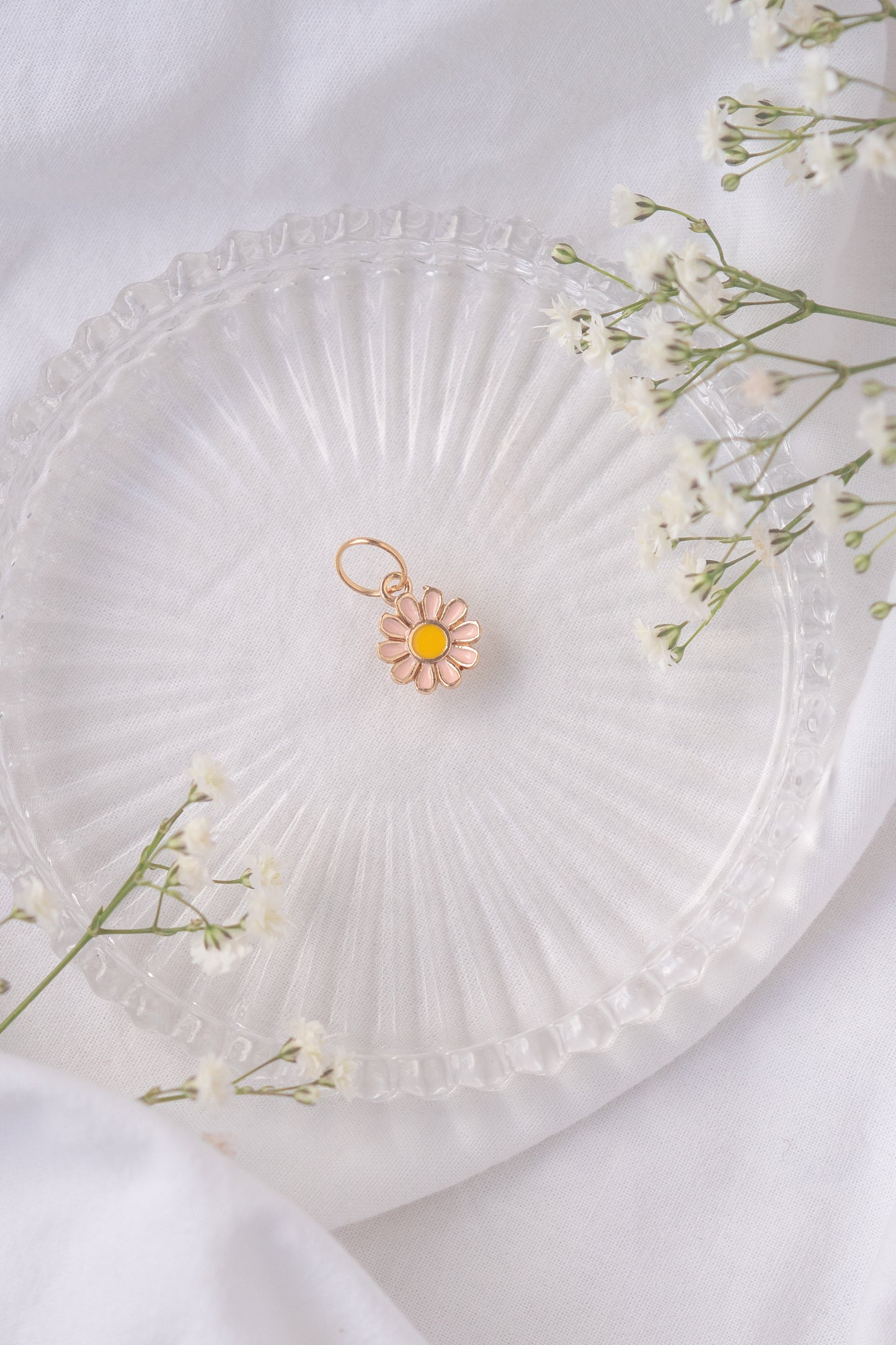 Daisy Small Pink Stitch Marker