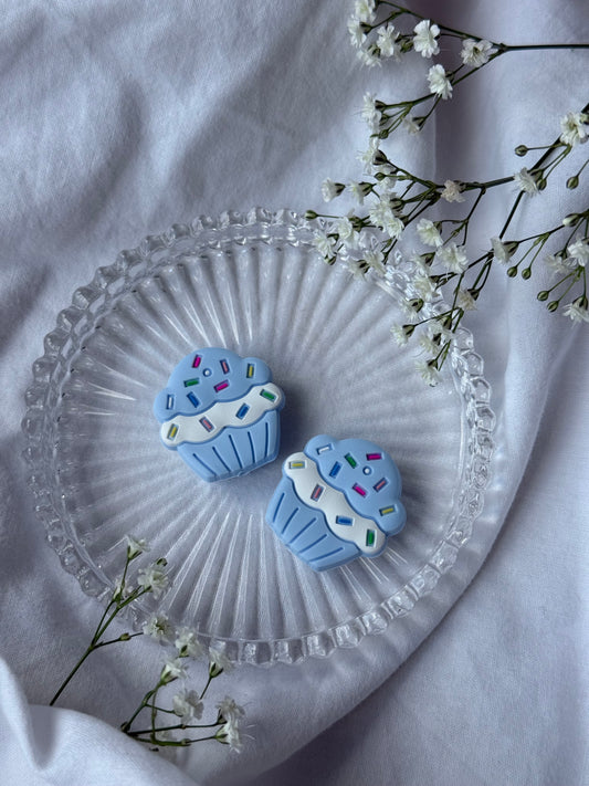 Cupcake Blue Mask Toppers