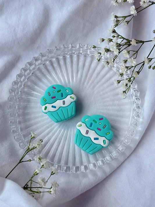Cupcake Green Mask Toppers