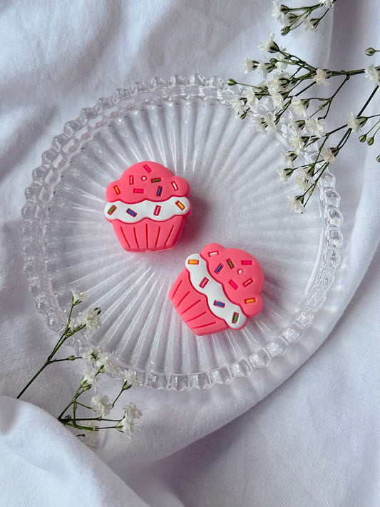 Cupcake Coral Mask Toppers