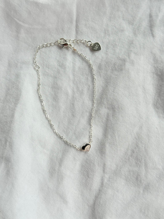 Silver Heart Bracelet