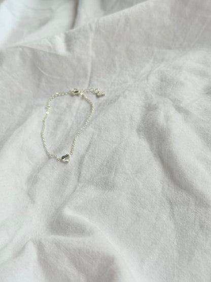 Silver Heart Bracelet